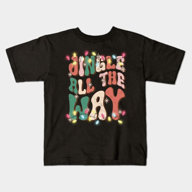 Jingle All the Way Kids T-Shirt by AntonioClothing